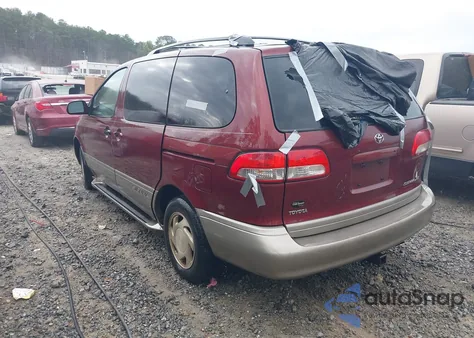 2001 Toyota Sienna Xle z USA, uszkodzony, nr VIN 4T3ZF13C01U347990
